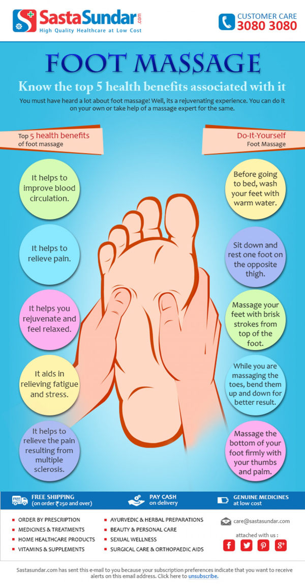 Conoces los beneficios del masaje de pies?